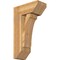 Ekena Millwork Legacy Slat Rough Sawn Bracket w/ Offset Brace, Western Red Cedar, 8"W x 18"D x 30"H BKT0806X18X30LEC06RWR - alternate 1